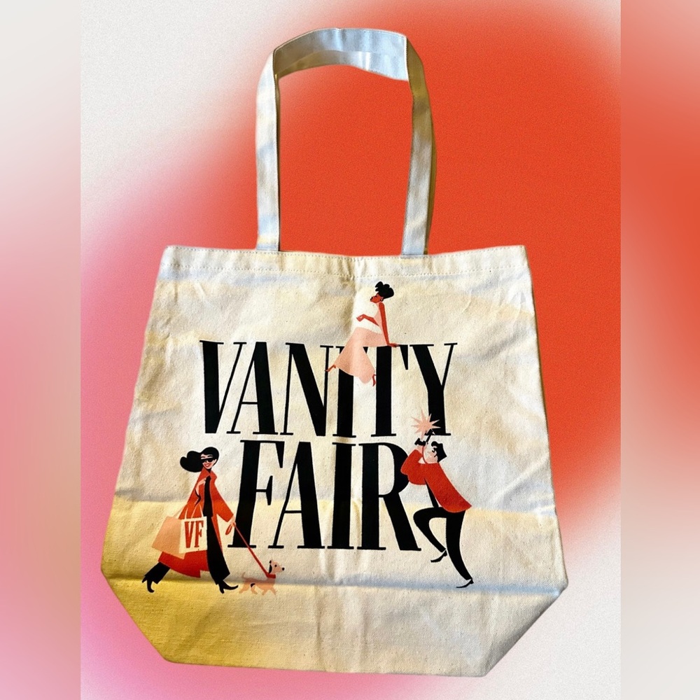 Vanity Fair Magazine Limited Edition “Dog Walk” Canvas Tote Bag  NWOT